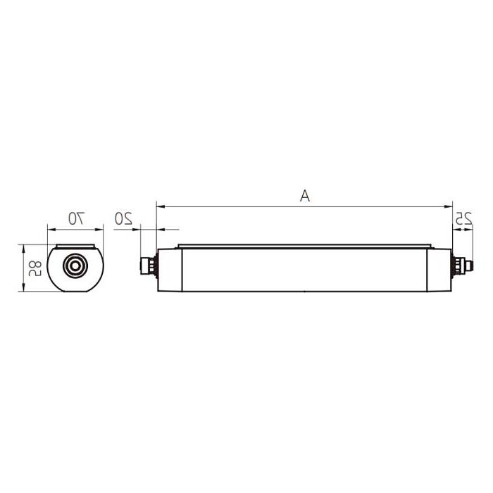 功率26W、尺寸A=1070 mm x 70 mm、MQAL-42-LDD、A70381